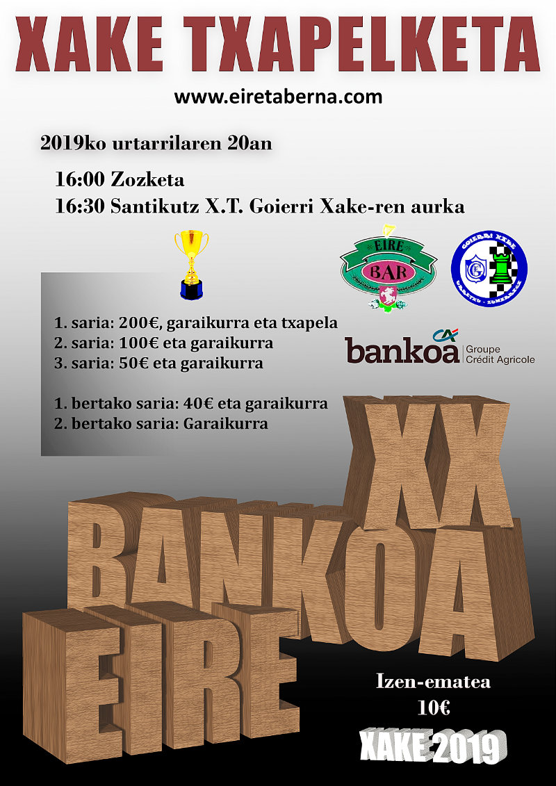 XX EIRE BANKOA Torneo de Ajedrez